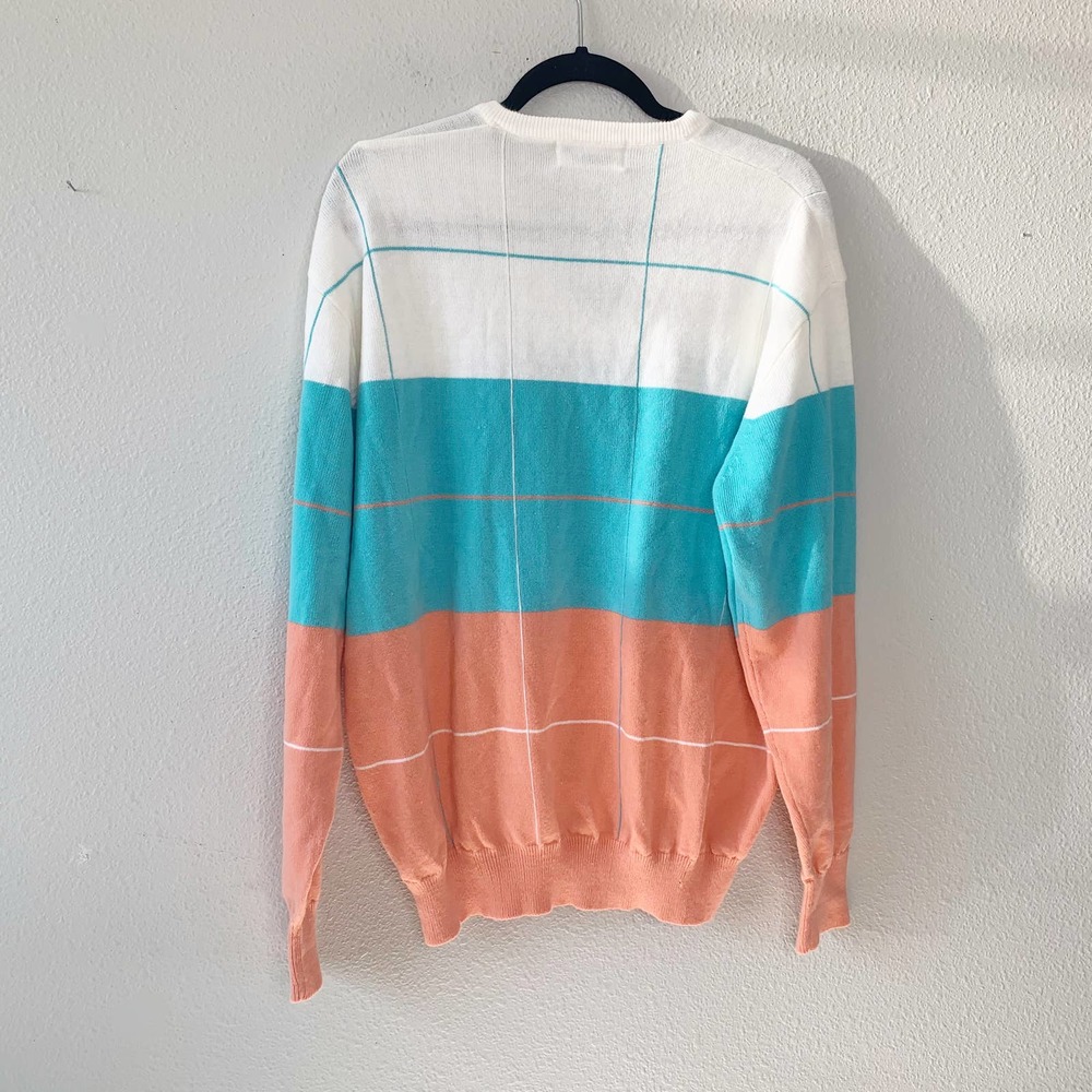 La Mode Du Golf Vintage V-Neck Pullover Sweater XL - Picture 3 of 6